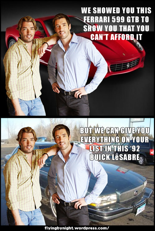 property brothers car ferrari buick meme