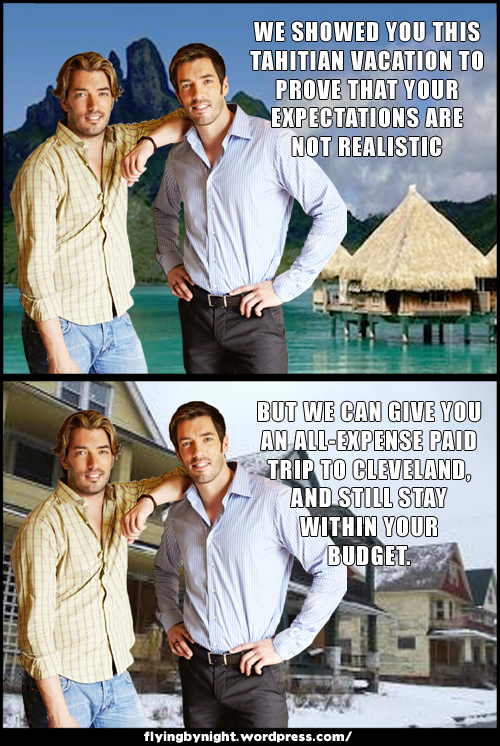 property brothers vacation tahiti cleveland meme