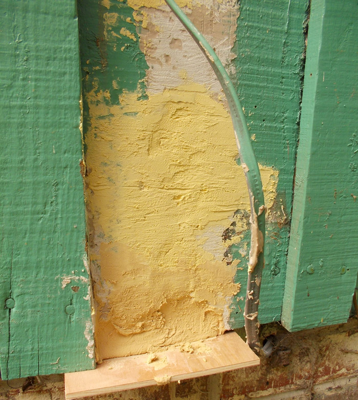 My wood filler brings all the old men with vintage Ford trucks to the yard...